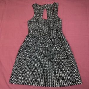 Silence and noise black and white mini dress